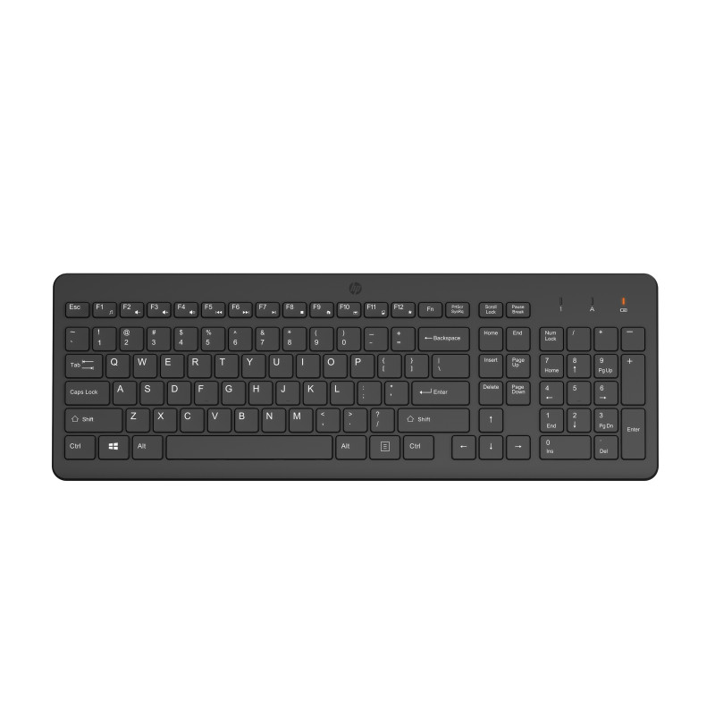 HP 805T2AA Teclado inalámbrico 220, Completo (100%), Inalámbrico, RF inalámbrico, Interruptor de membrana, Negro
