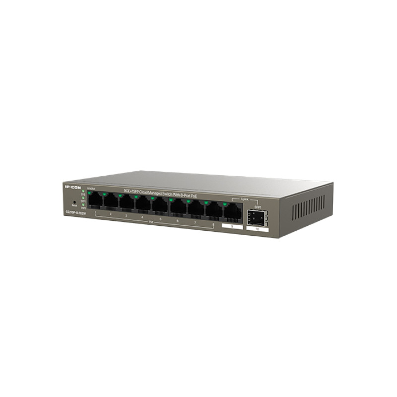IP-COM Networks G2210P-8-102W G2210P-8-102W, Gestionado, Gigabit Ethernet (10/100/1000), Bidireccional completo (Full duplex),