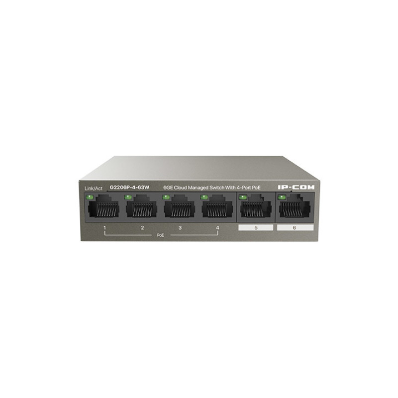 IP-COM Networks G2206P-4-63W G2206P-4-63W, Gestionado, Gigabit Ethernet (10/100/1000), Bidireccional completo (Full duplex),