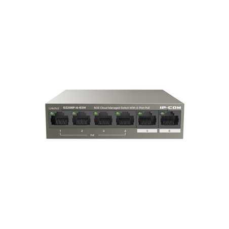 IP-COM Networks G2206P-4-63W G2206P-4-63W, Gestionado, Gigabit Ethernet (10/100/1000), Bidireccional completo (Full duplex),