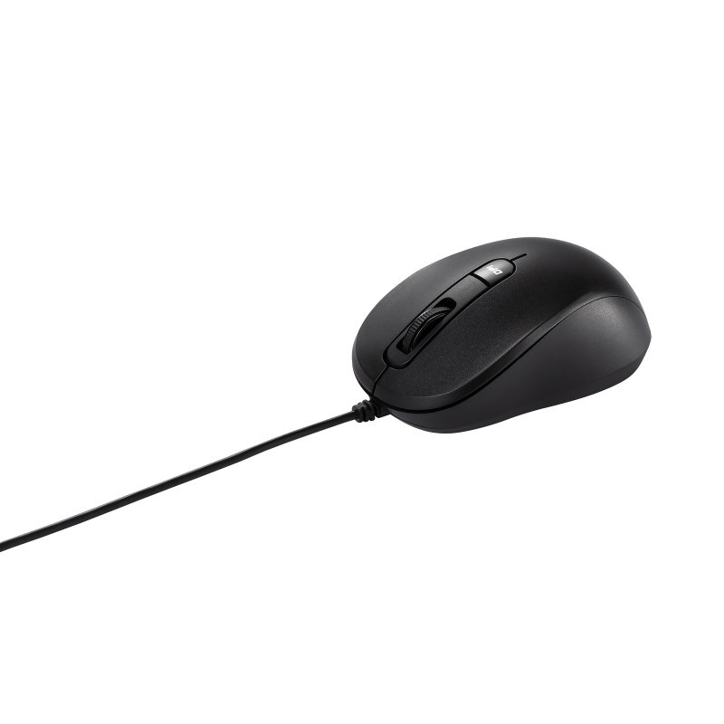 ASUS 90XB05RN-BMU000 MU101C, Ambidextro, Óptico, USB tipo A, 3200 DPI, Negro