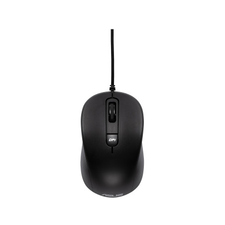 ASUS 90XB05RN-BMU000 MU101C, Ambidextro, Óptico, USB tipo A, 3200 DPI, Negro
