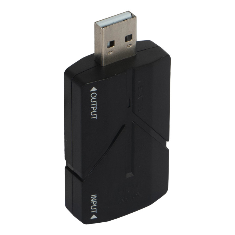 Fonestar HDMI-CAPTURE HDMI-CAPTURE, Negro, USB 2.0, 1920 x 1080 Pixeles, USB, 5 V, 31 mm
