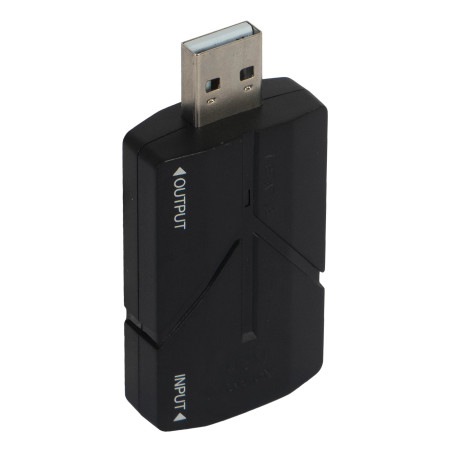 Fonestar HDMI-CAPTURE HDMI-CAPTURE, Negro, USB 2.0, 1920 x 1080 Pixeles, USB, 5 V, 31 mm