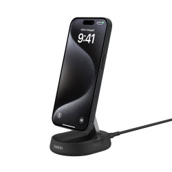 Belkin WIA008VFBK BoostCharge Pro, Interior, Corriente alterna, Cargador inalámbrico, 1,5 m, Negro