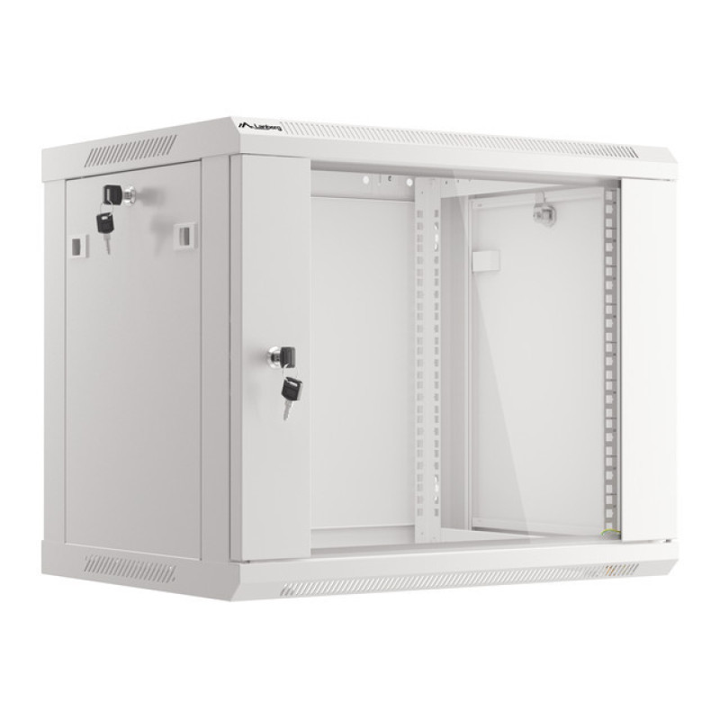 Lanberg WF01-6409-10S WF01-6409-10S, Bastidor de pared, 9U, 60 kg, 18 kg, Gris