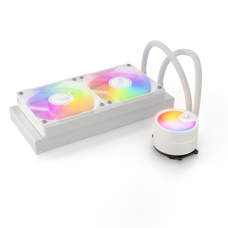 Valkyrie VK-AIOA240W A240, Sistema de refrigeración líquida todo en uno, 24 cm, Blanco
