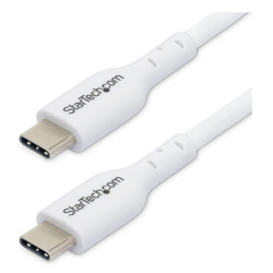 StarTech.com USB2CC2MNCWHE Cable de Carga USB-C Blanco de 2m - Cable UCB Tipo C de Carga para Ordenador Portátil - PD de 60W