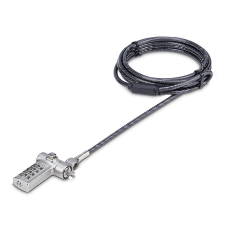 StarTech.com UNIVCS-LAPTOP-LOCK Cable Antirrobo Universal de Portátil de 2m - Candado de Seguridad para Portátil -