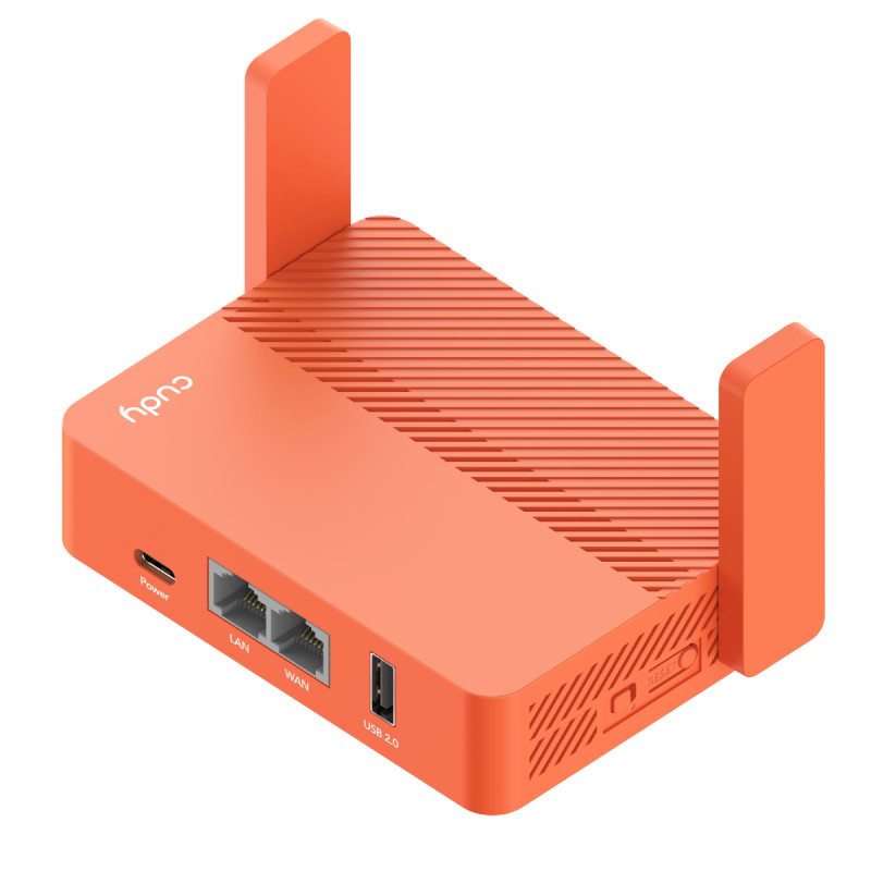 Cudy TR1200 AC1200, Ethernet, Naranja, Enrutador portátil