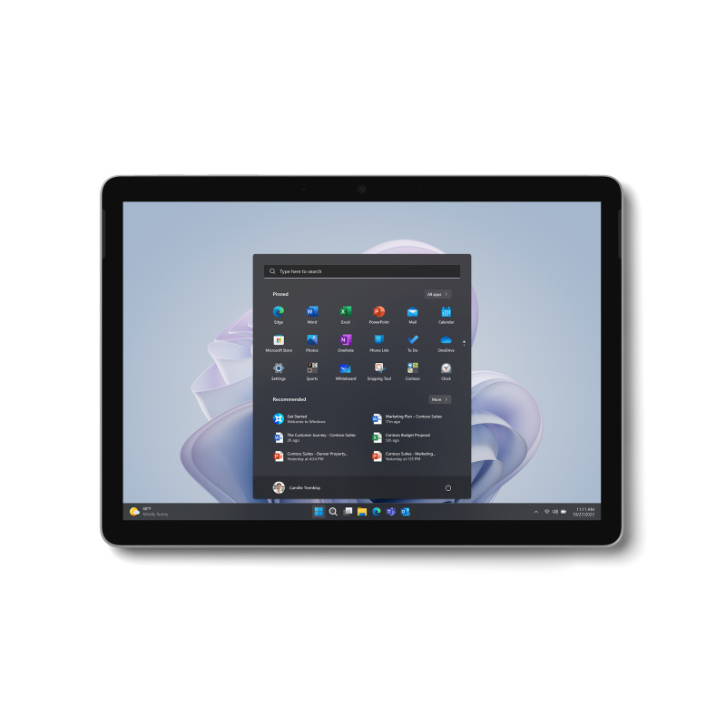 Microsoft XGT-00004 Surface Go 4, 26,7 cm (10.5"), 1920 x 1280 Pixeles, 64 GB, 8 GB, Windows 11 Pro, Platino