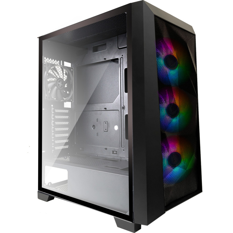 Xilence XG131 Performance C XG131 | X712.RGB, Midi Tower, PC, Negro, ATX, micro ATX, Mini-ATX, ABS, Plástico, Acero, Vidrio