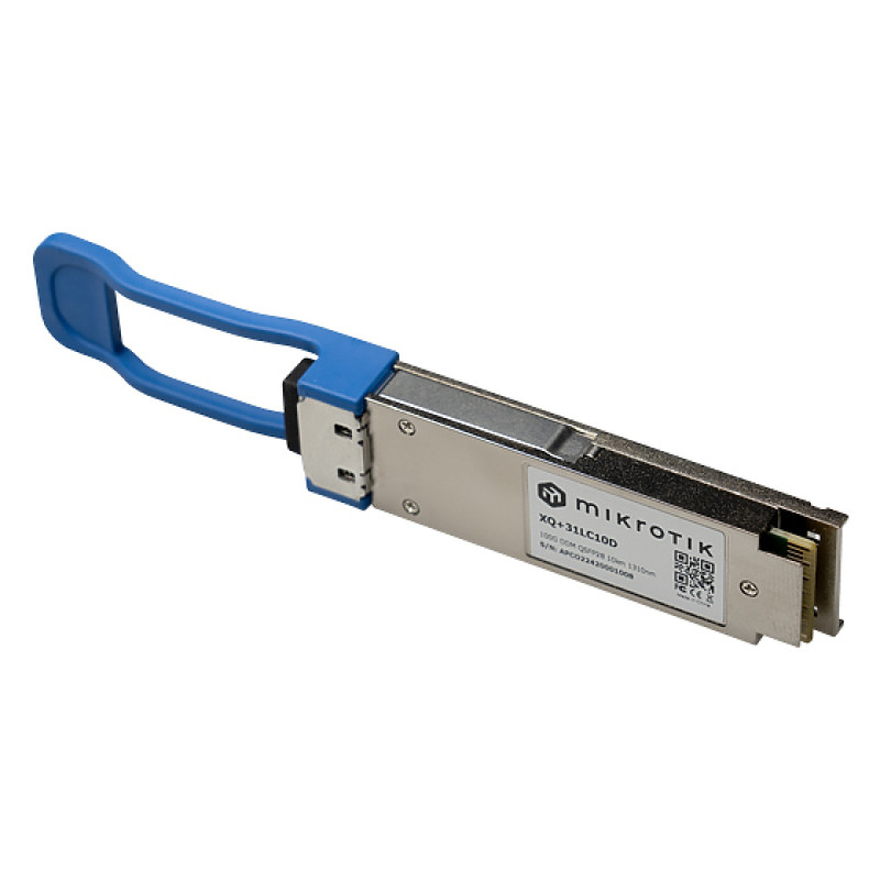 Mikrotik XQ+31LC10D XQ+31LC10D, Fibra óptica, 100000 Mbit/s, QSFP28, LC (UPC), 10000 m, 1309 nm