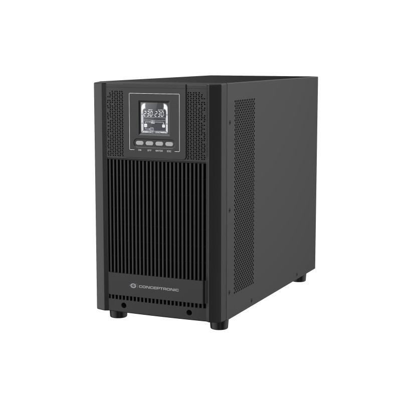 Conceptronic ZEUS52ES3K ZEUS52ES3K, Doble conversión (en línea), 3 kVA, 2700 W, Seno, 220 V, 240 V