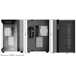 be quiet! BGW65 LIGHT BASE 600 DX Black, Midi Tower, PC, Negro, ATX, micro ATX, Mini-ATX, Acrilonitrilo butadieno estireno 2