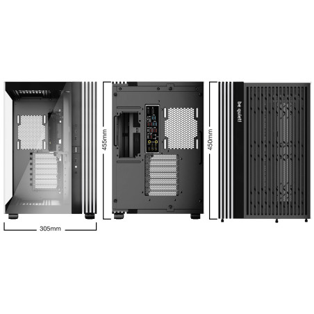 be quiet! BGW65 LIGHT BASE 600 DX Black, Midi Tower, PC, Negro, ATX, micro ATX, Mini-ATX, Acrilonitrilo butadieno estireno
