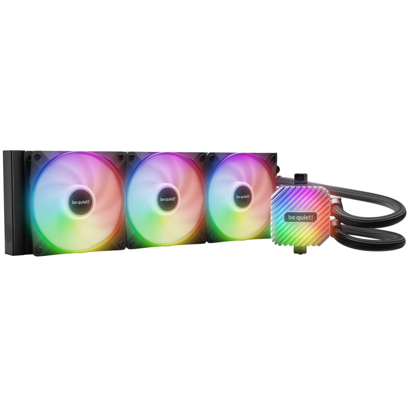 be quiet! BW022 LIGHT LOOP 360mm Black, Sistema de refrigeración líquida todo en uno, 12 cm, 105,1 m³/h, Negro