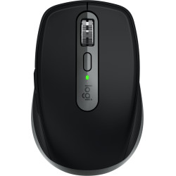 Logitech 910-006947 MX Anywhere 3S for Mac, mano derecha, Laser, RF Wireless + Bluetooth, 8000 DPI, Negro, Grafito