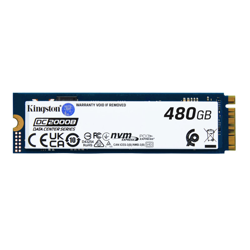 Kingston Technology SEDC2000BM8/480G 480G DC2000B PCIe 4.0 M.2 2280 Enterprise SSD, 480 GB, M.2, 7000 MB/s