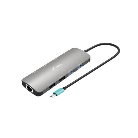 i-tec C31NANOHDM2DOCPD USB-C Metal Nano 2x Display Docking Station + Power Delivery 100 W, Alámbrico, USB 3.2 Gen 1 (3.1 Gen