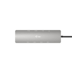 i-tec C31NANOHDM2DOCPD USB-C Metal Nano 2x Display Docking Station + Power Delivery 100 W, Alámbrico, USB 3.2 Gen 1 (3.1 Gen 2