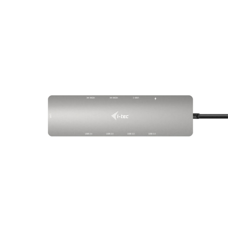 i-tec C31NANOHDM2DOCPD USB-C Metal Nano 2x Display Docking Station + Power Delivery 100 W, Alámbrico, USB 3.2 Gen 1 (3.1 Gen