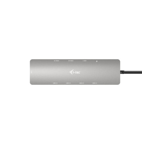 i-tec C31NANOHDM2DOCPD USB-C Metal Nano 2x Display Docking Station + Power Delivery 100 W, Alámbrico, USB 3.2 Gen 1 (3.1 Gen