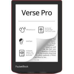 PocketBook PB634-3-WW Verse Pro, 15,2 cm (6"), E Ink Carta, 1072 x 1448 Pixeles, ACSM, AZW, AZW3, CBR, CBZ, CHM, DOC, DOCX, 2
