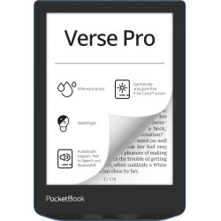 PocketBook PB634-A-WW Verse Pro, 15,2 cm (6"), E Ink Carta, 1072 x 1448 Pixeles, ACSM, AZW, AZW3, CBR, CBZ, CHM, DOC, DOCX,