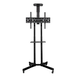 UNYKAch UK730501 Soporte De Suelo Universal Móvil, Con 2 Bandejas Y Altura Regulable UK501 32″-75″ TV / Monitores, 190,5