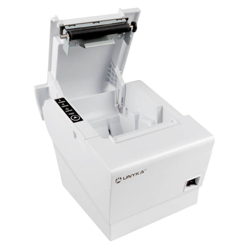 UNYKAch UK56009W Impresora Térmica POS5 White, Térmico, Impresora de recibos, 230 mm/s, Código de barras, Texto, Katakana,