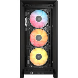 Corsair CC-9011296-WW FRAME 4000D RS ARGB, Midi Tower, PC, Negro, ATX, EATX, micro ATX, Mini-ITX, Plástico, Acero, Vidrio 2