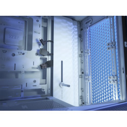 Corsair CC-9011291-WW FRAME 4000D, Midi Tower, PC, Blanco, ATX, EATX, micro ATX, Mini-ITX, Plástico, Acero, Vidrio templado,
