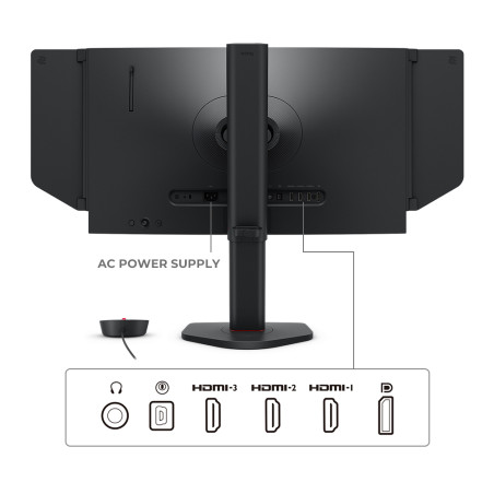 ZOWIE 9H.LMRLB.QBE XL2566X+, 62,2 cm (24.5"), 1920 x 1080 Pixeles, Full HD, Negro