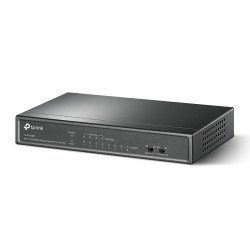 TP-Link TL-SF1008P V5 TL-SF1008P, No administrado, Fast Ethernet (10/100), Bidireccional completo (Full duplex), Energía sobre 2