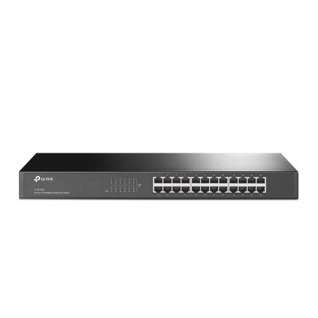 TP-Link TL-SF1024 V9 TL-SF1024, No administrado, Fast Ethernet (10/100), Bidireccional completo (Full duplex), Montaje en rack,