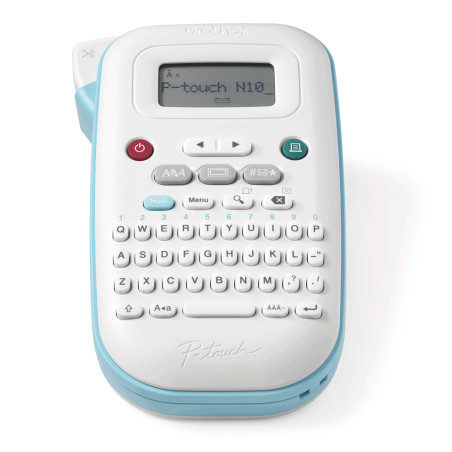 Brother PT-N10 PT-N10, Transferencia térmica, 180 x 180 DPI, 9 mm/s, Color, Azul, Blanco