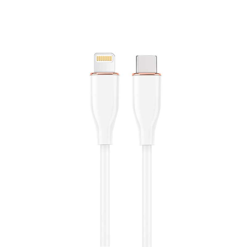 Gembird CC-USB2S-CM8PM-1.5M-W GMB Audio CC-USB2S-CM8PM-1.5M-W, 1,5 m, Lightning, USB C, Macho, Macho, Blanco
