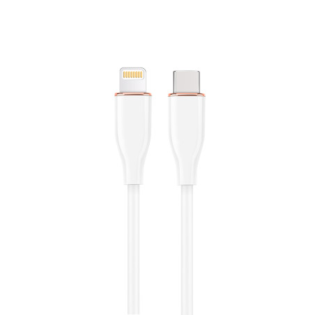 Gembird CC-USB2S-CM8PM-1.5M-W GMB Audio CC-USB2S-CM8PM-1.5M-W, 1,5 m, Lightning, USB C, Macho, Macho, Blanco
