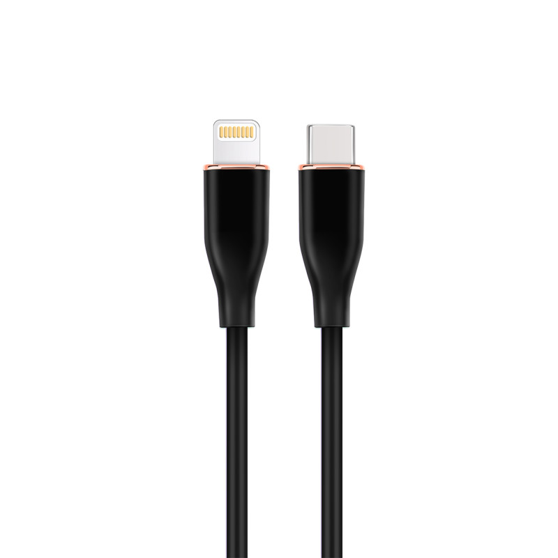 Gembird CC-USB2S-CM8PM-1.5M-BK GMB Audio CC-USB2S-CM8PM-1.5M-BK, 1,5 m, Lightning, USB C, Macho, Macho, Negro