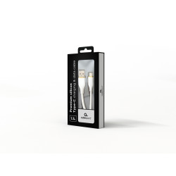 Gembird CC-USB2S-AMCM-1.5M-W GMB Audio CC-USB2S-AMCM-1.5M-W, 1,5 m, USB A, USB C, USB 2.0, 480 Gbit/s, Blanco 2