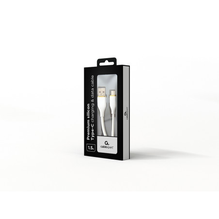 Gembird CC-USB2S-AMCM-1.5M-W GMB Audio CC-USB2S-AMCM-1.5M-W, 1,5 m, USB A, USB C, USB 2.0, 480 Gbit/s, Blanco