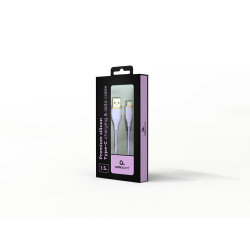 Gembird CC-USB2S-AMCM-1.5M-P CC-USB2S-AMCM-1.5M-P, 1,5 m, USB A, USB C, USB 2.0, 480 Gbit/s, Púrpura 2