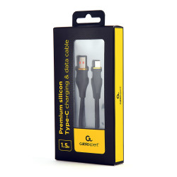 Gembird CC-USB2S-AMCM-1.5M-BK GMB Audio CC-USB2S-AMCM-1.5M-BK, 1,5 m, USB A, USB C, 480 Gbit/s, Negro 2