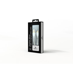 Gembird CC-USB2S-AM8PM-1.5M-W CC-USB2S-AM8PM-1.5M-W, 1,5 m, Lightning, USB A, Macho, Macho, Blanco 2