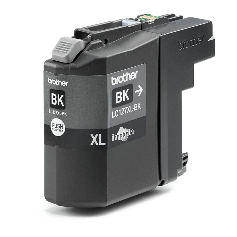 Brother LC127XLBK LC127XLBK, Extra (Súper) alto rendimiento, Negro, Tinta a base de pigmentos, 1 pieza(s), 1200 páginas, Pack