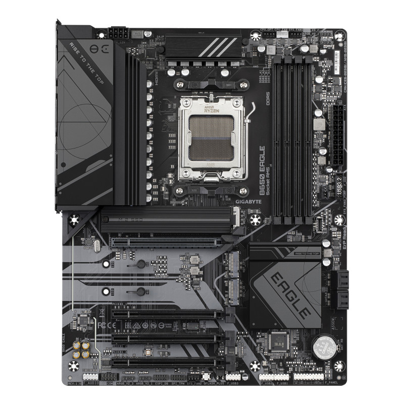 GIGABYTE B650 EAGLE B650 EAGLE Placa base - AMD Ryzen serie 9000, VRM de 12+2+2 fases, hasta 7600 MHz DDR5 (OC), 1xPCIe 5.0 +