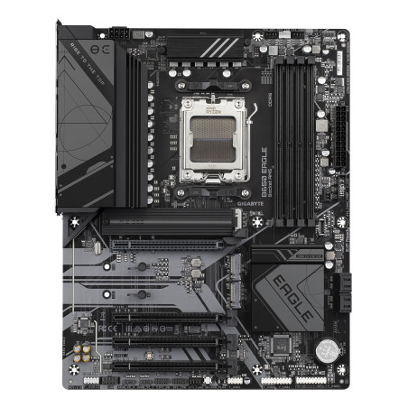 GIGABYTE B650 EAGLE B650 EAGLE Placa base - AMD Ryzen serie 9000, VRM de 12+2+2 fases, hasta 7600 MHz DDR5 (OC), 1xPCIe 5.0 +