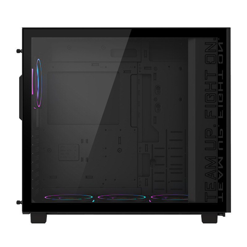 GIGABYTE GB-AC400G C400, Midi Tower, PC, Negro, ATX, micro ATX, Mini-ITX, Vidrio, Plástico, Acero, Juego