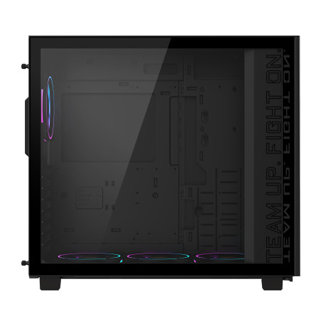 GIGABYTE GB-AC400G C400, Midi Tower, PC, Negro, ATX, micro ATX, Mini-ITX, Vidrio, Plástico, Acero, Juego